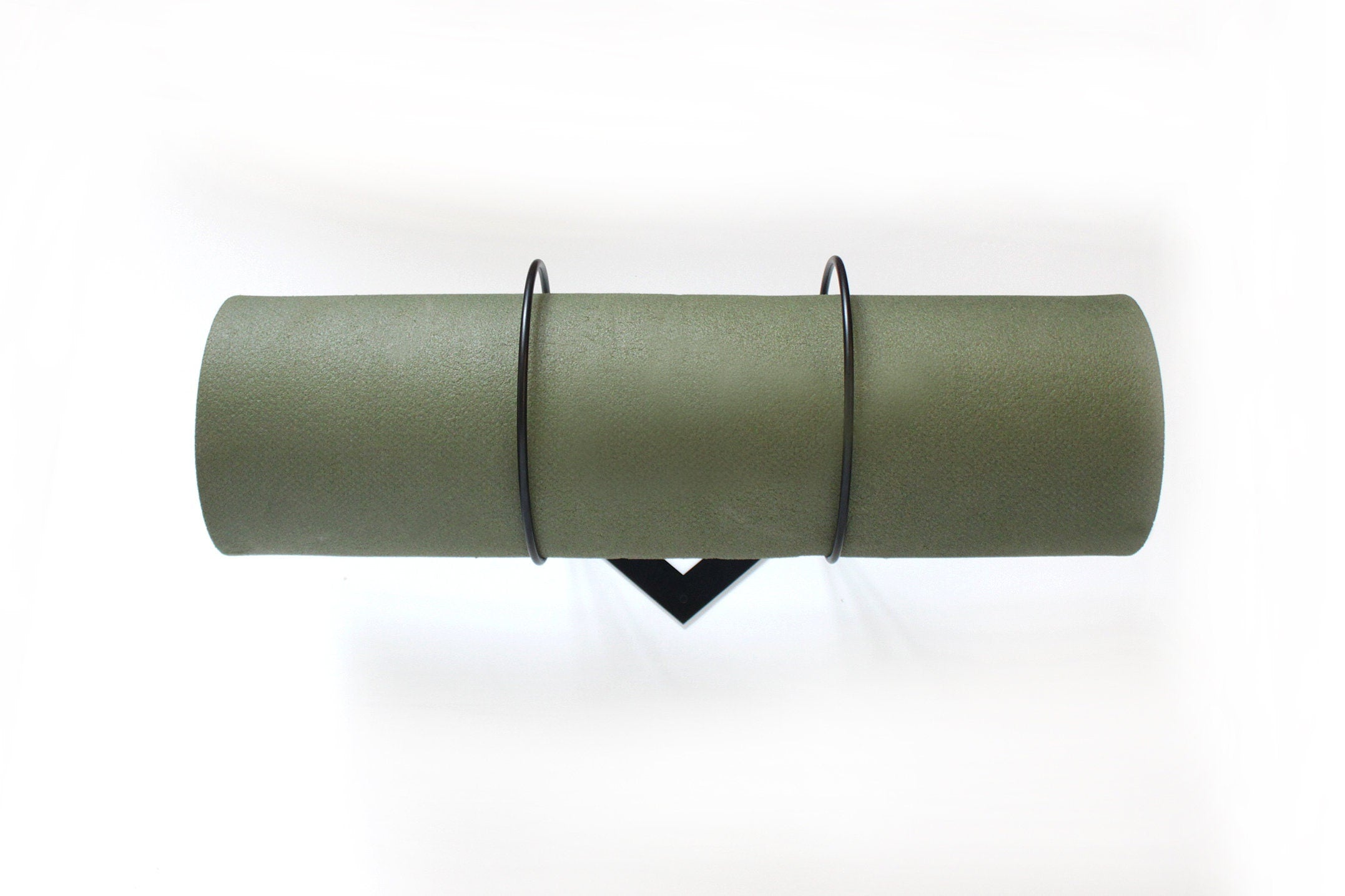 Wall Mount Yoga Mat Holder: Metal Exercise Ball Rack