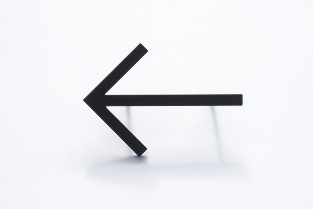Metal Arrow Wall Decor: Modern Directional Sign