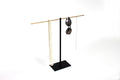 Large convertible Necklace Jewellery Stand with a brass, copper or stainless steel top bar