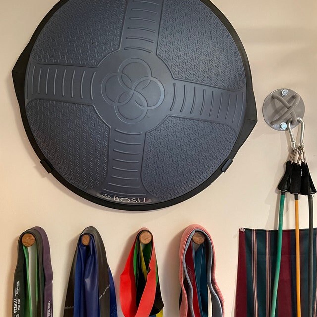 Vertical Bosu Ball Holder: 65 cm Balance Ball Storage Rack