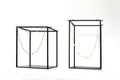 Metal Cube Jewelry Display: Necklace Stand