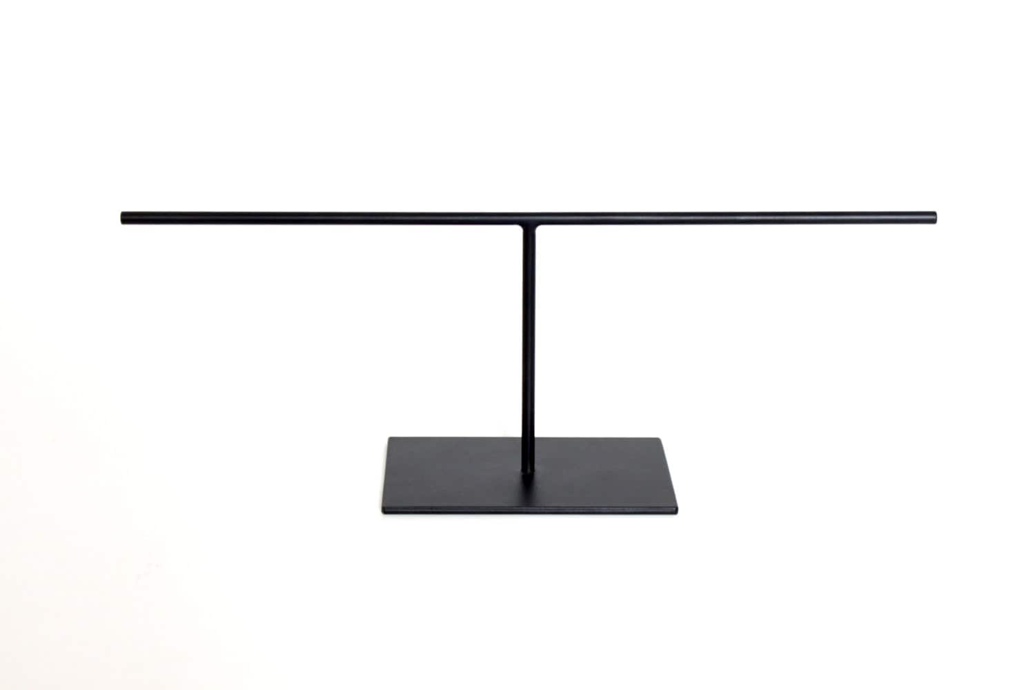 Black Steel Jewelry Stand: Bracelet, Watch, and Ring Holder