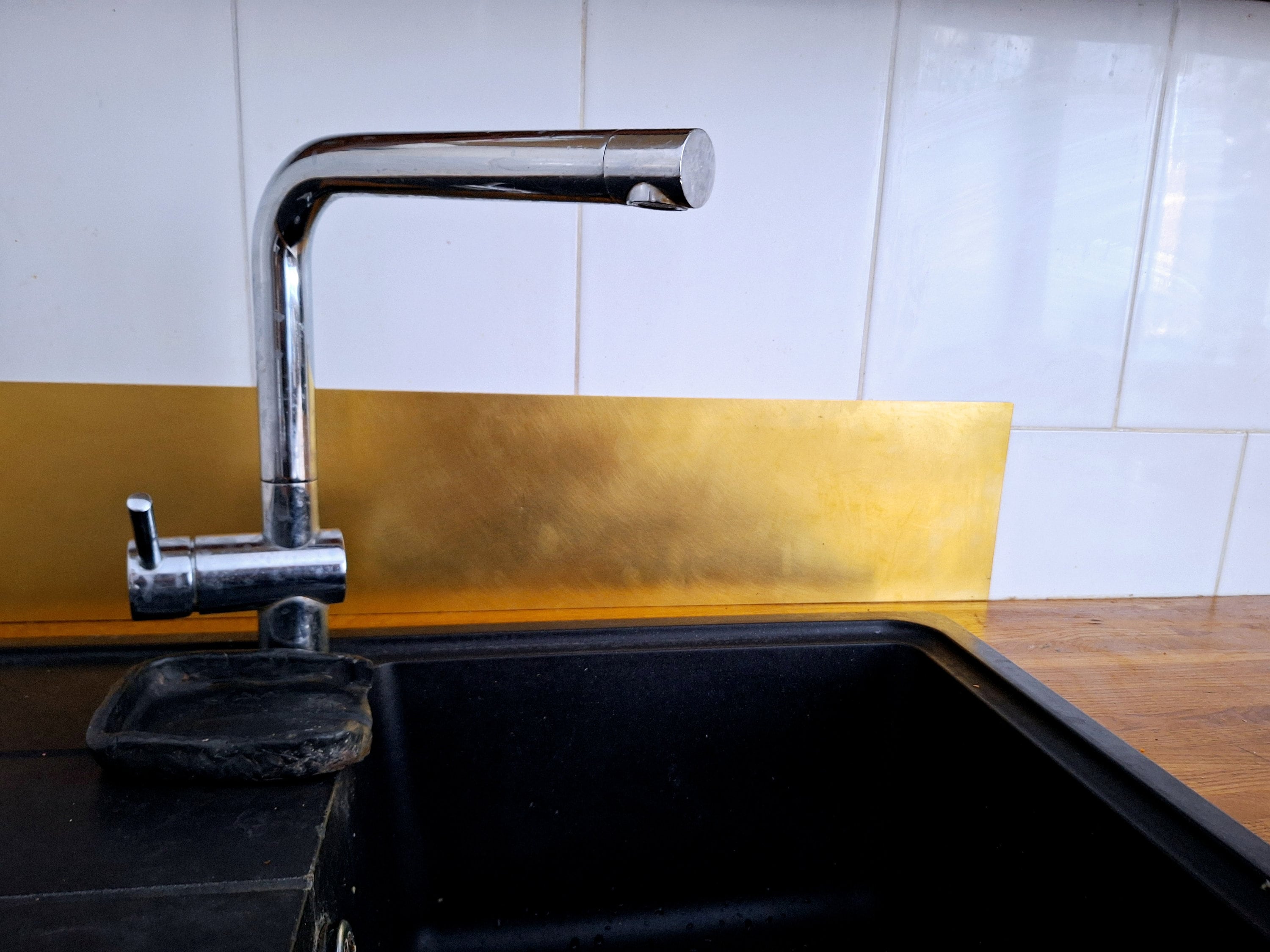 Custom Size Raw Brass Kick Plate, Push Plate, Fireplace or Kitchen