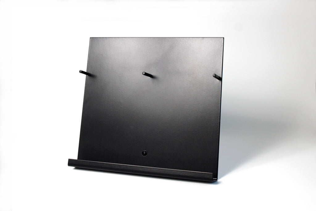 Minimalist Double Brochure Holder: Steel Pamphlet Display