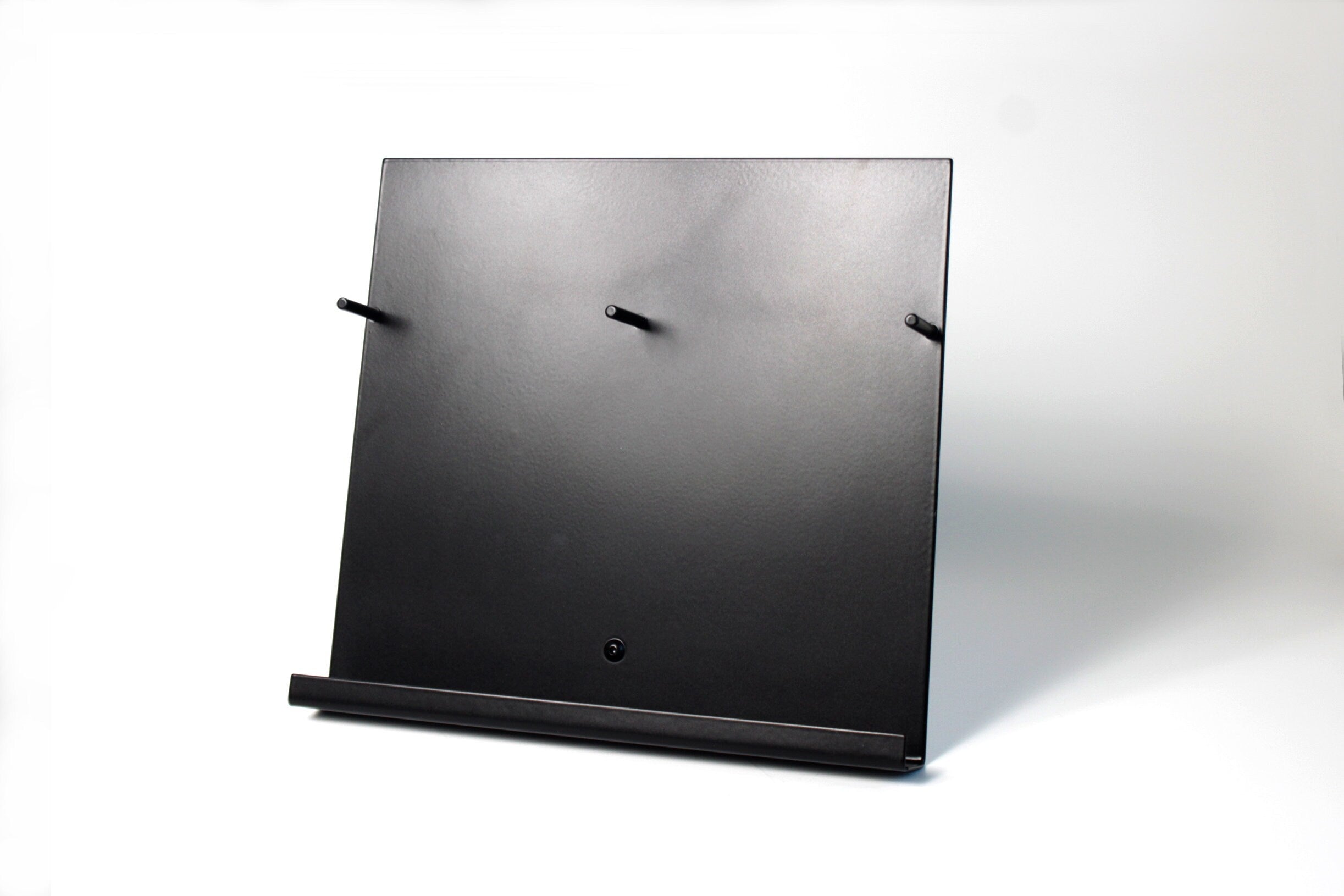Minimalist Double Brochure Holder: Steel Pamphlet Display