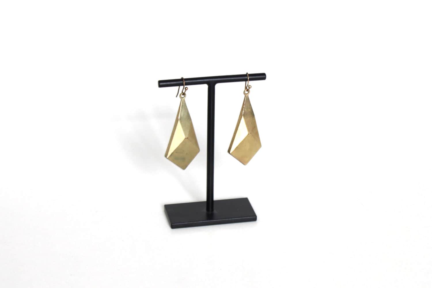 Short earring hanging display stand welded and black colored - jewellery accessories holder