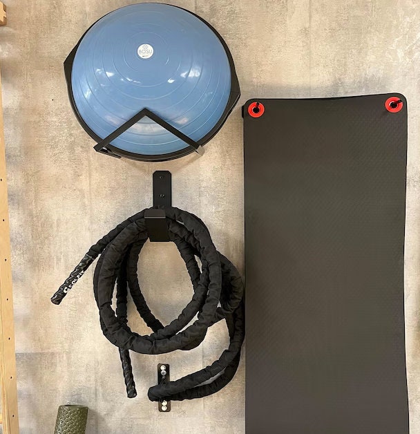 Vertical Bosu Ball Holder: Steel Balance Ball Storage Rack