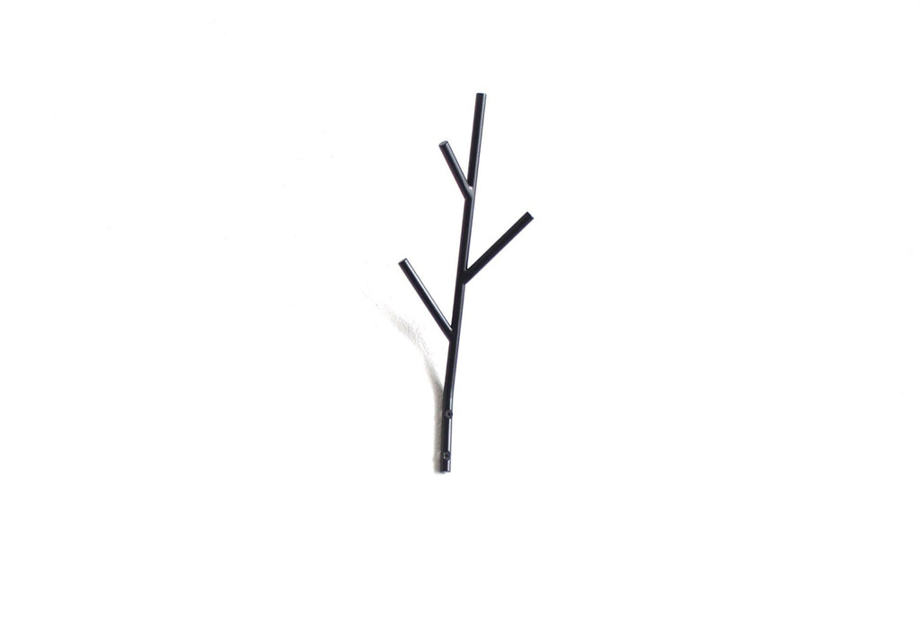 Metal Twig Wall Hook: Powder Coated Steel Coat Rack