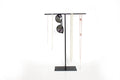 Black Steel Jewelry Stand: Necklace Display Holder