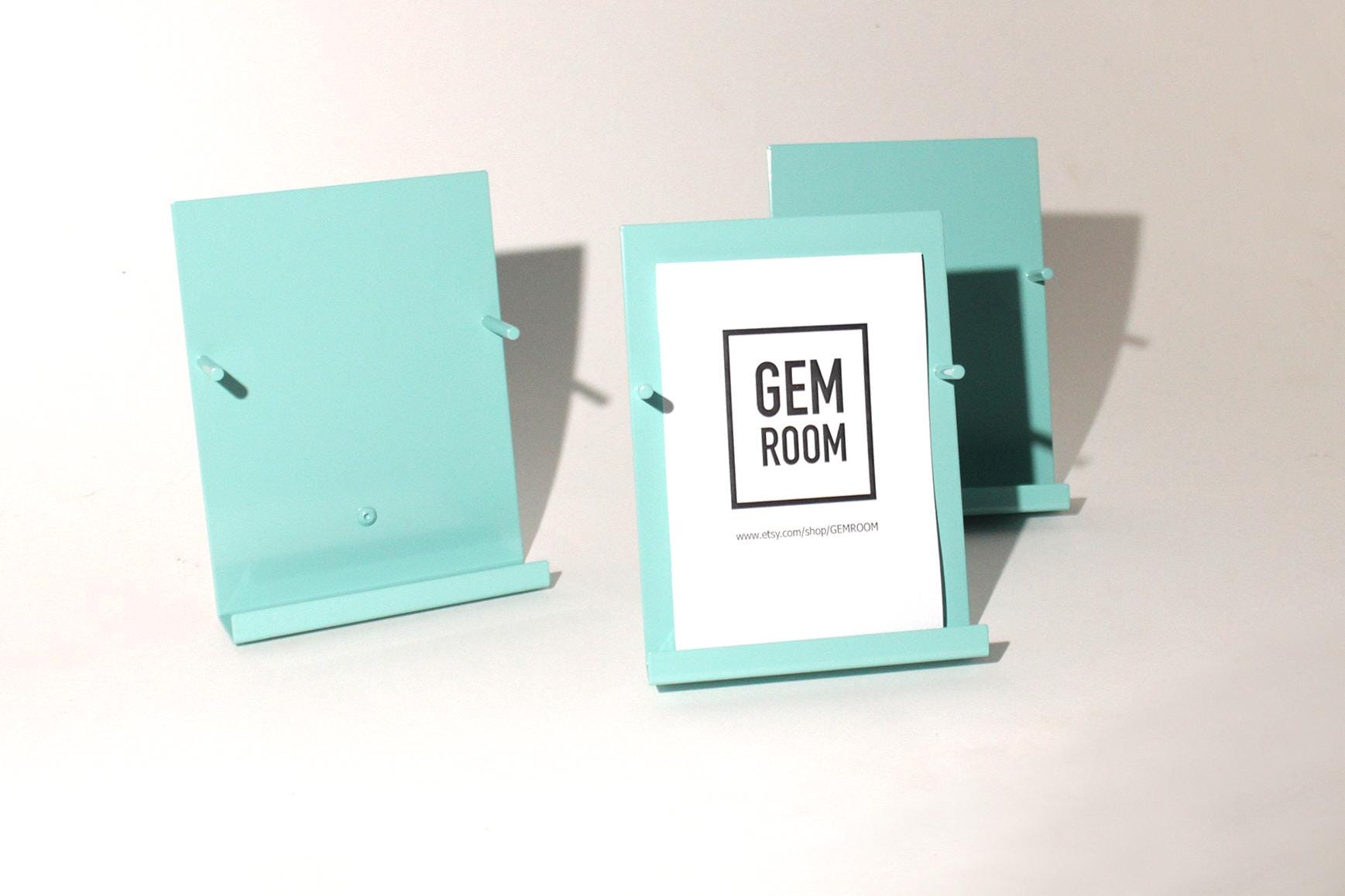 NEW Custom size & color Brochure Pamphlet Holder- Minimalist metal stand- postcard display