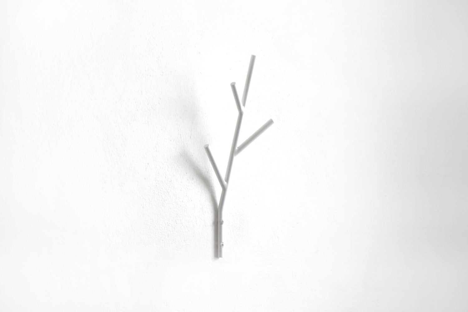 Large Twig hooks hanger - metal steel welded powder coated twig - coat or accessories holder