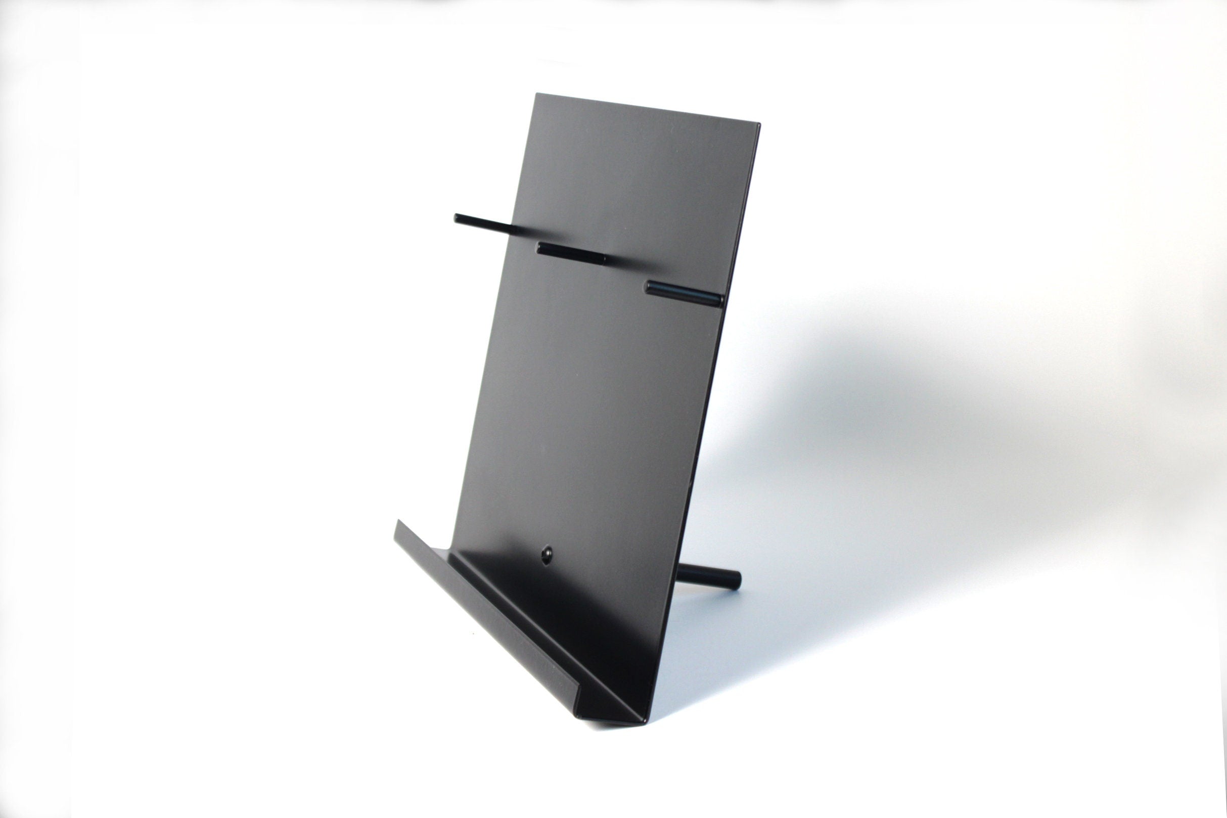 Minimalist Double Brochure Holder: Steel Pamphlet Display