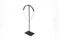 Curved Metal Necklace Display Stand: Jewelry Holder
