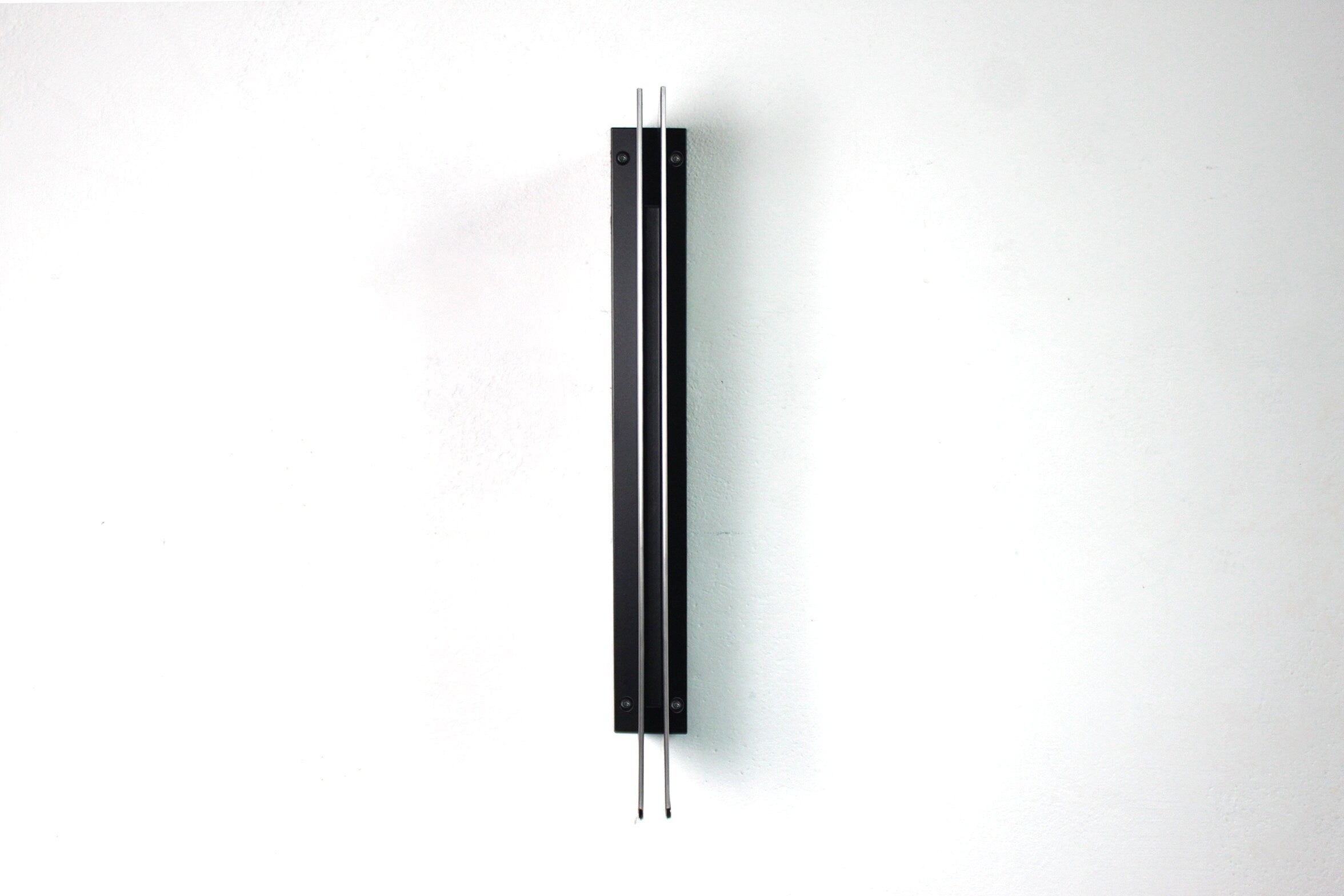 Minimalist Metal Wall Signage: Double Sided Paper Print Holder