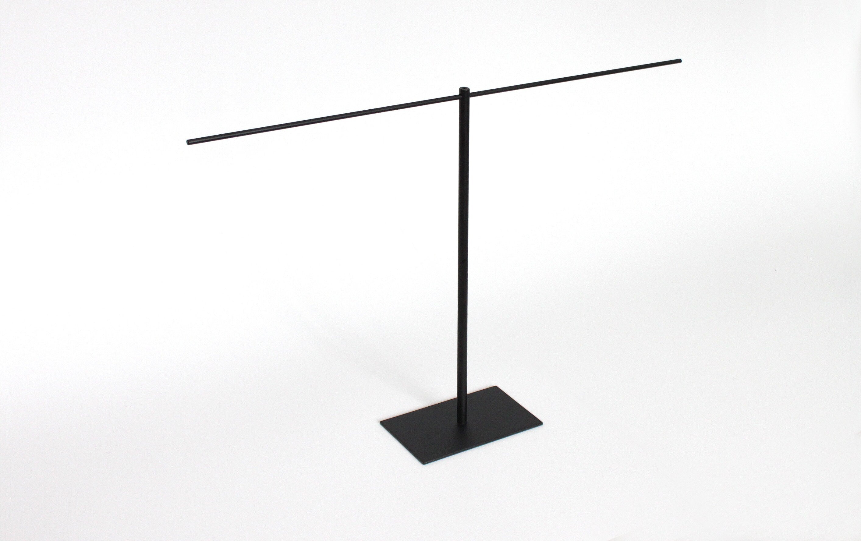 Black Steel Jewelry Stand: Necklace & Accessory Display