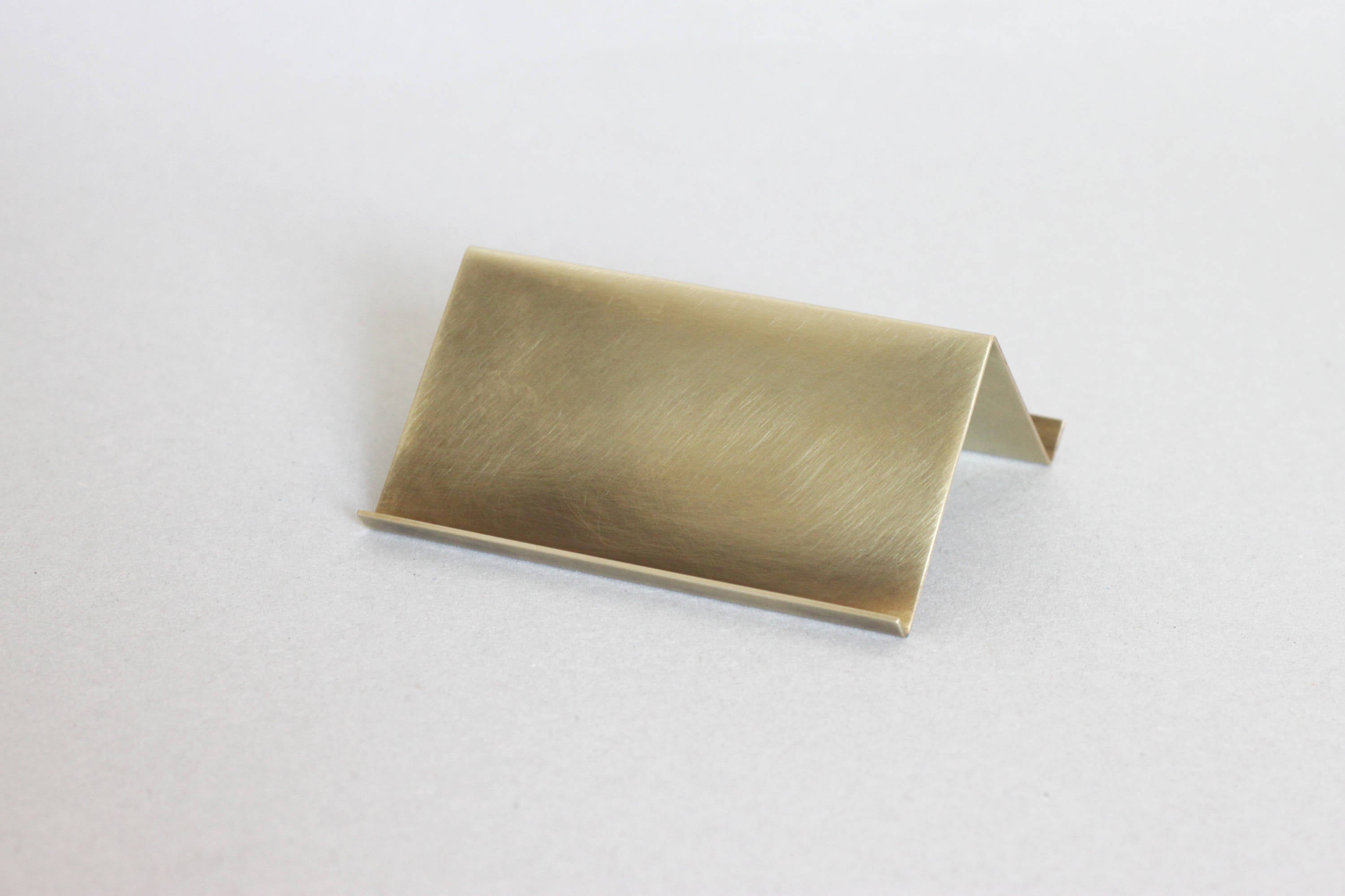 Modern brass Desk Business Card Holder