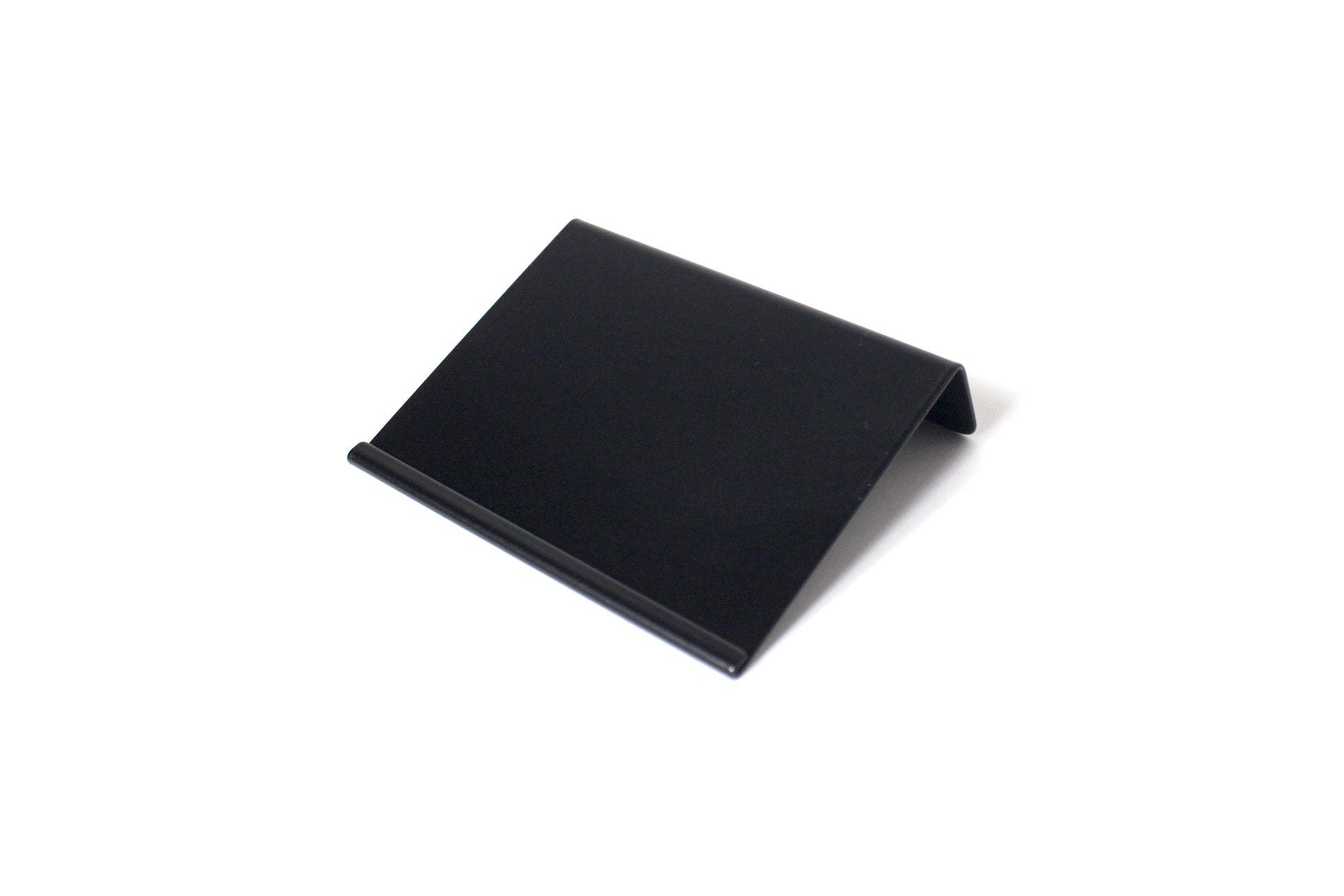 Modern Brass Price Tag Holder: Patina Finish Display