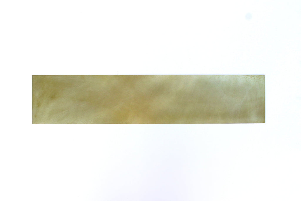 Custom Size Raw Brass Kick Plate, Push Plate, Fireplace or Kitchen