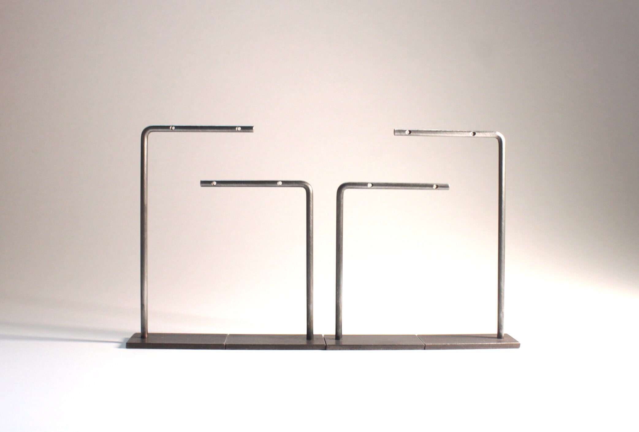 Set of Two Metal Earring Display Stands: Jewelry Organizer