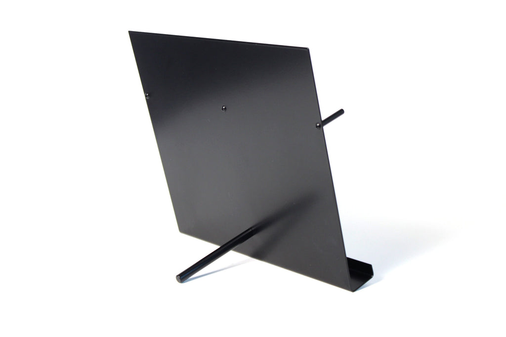 Minimalist Double Brochure Holder: Steel Pamphlet Display