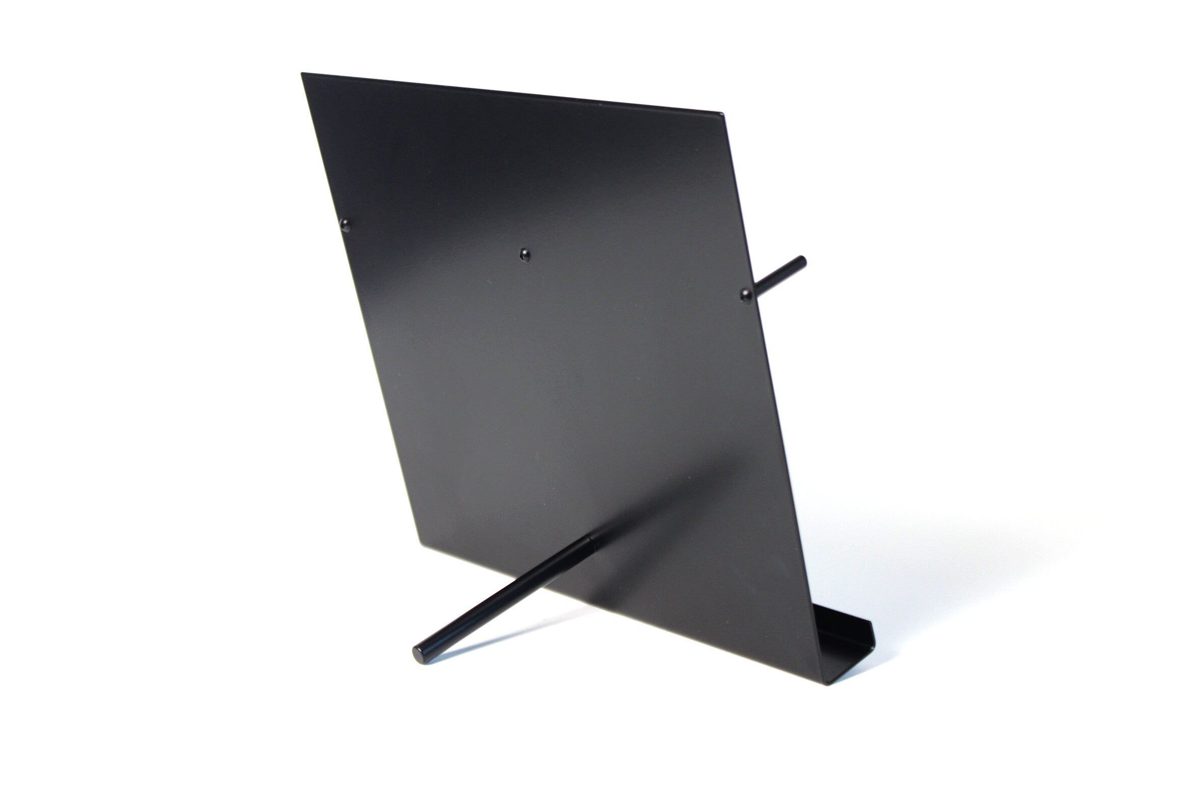 Minimalist Double Brochure Holder: Steel Pamphlet Display