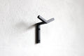 Bathroom hooks hanger - metal steel welded powder coated hook - Towel or accessories holder
