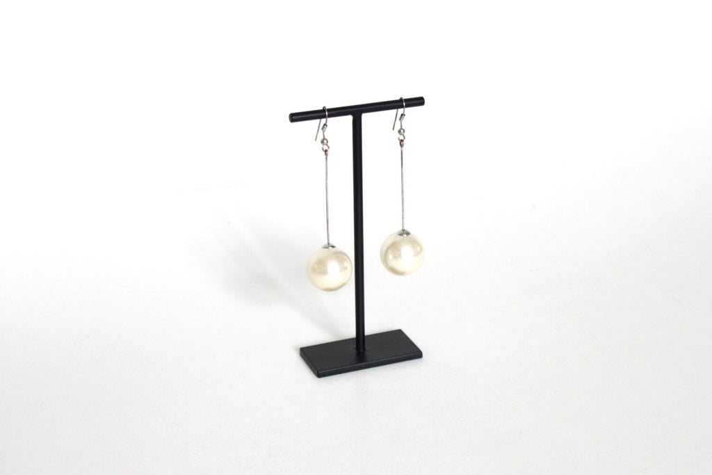 Long earring hanging display stand welded and black colored - jewellery accessories holder