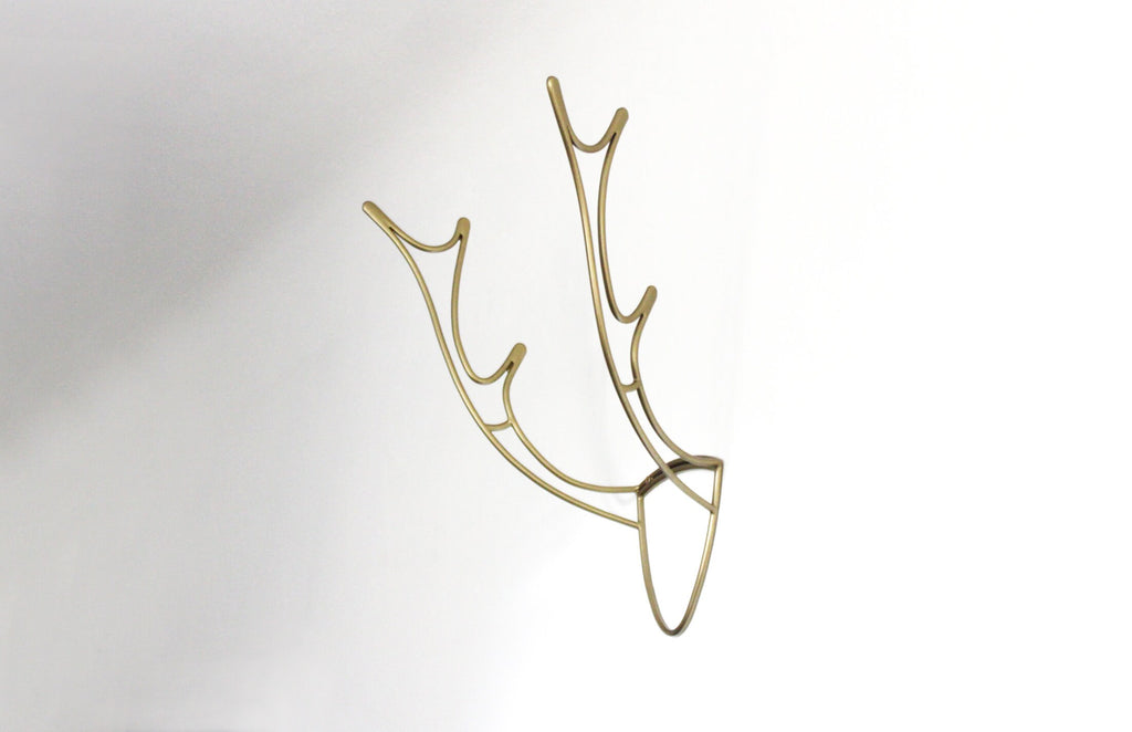 Deer Antler Bike Rack: Handmade Steel Bike Hanger
