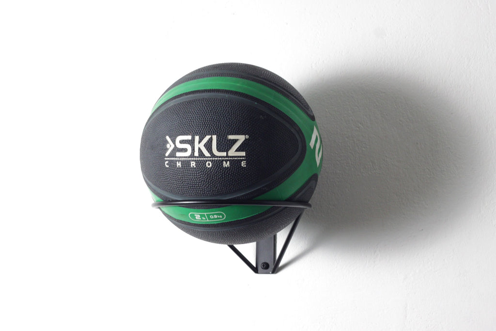 Medicine Ball Holder: Heavy Weight Ball Wall Display