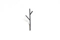 Twig hooks hanger - metal steel welded powder coated twig - coat or accessories holder