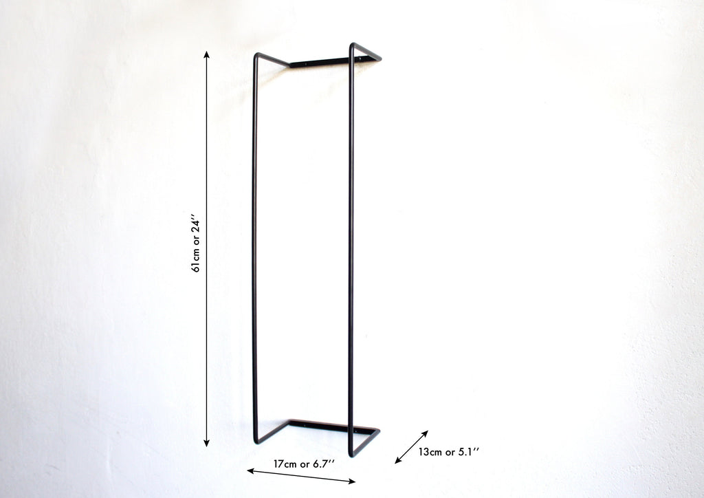 Wall Mount Towel Holder: Solid Steel Bathroom Organizer