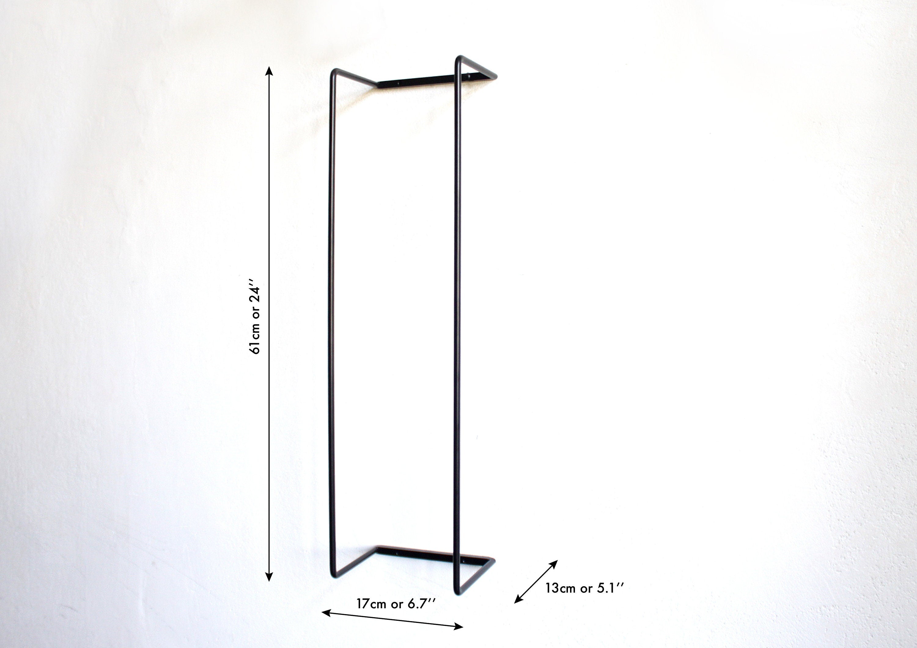 Wall Mount Towel Holder: Solid Steel Bathroom Organizer