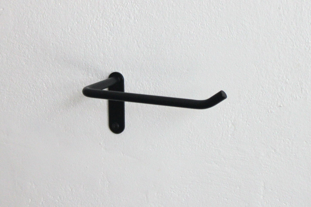 Minimalist Bathroom Accessories Set: Powder Coated Steel Towel, Toilet Paper & Hook Holder