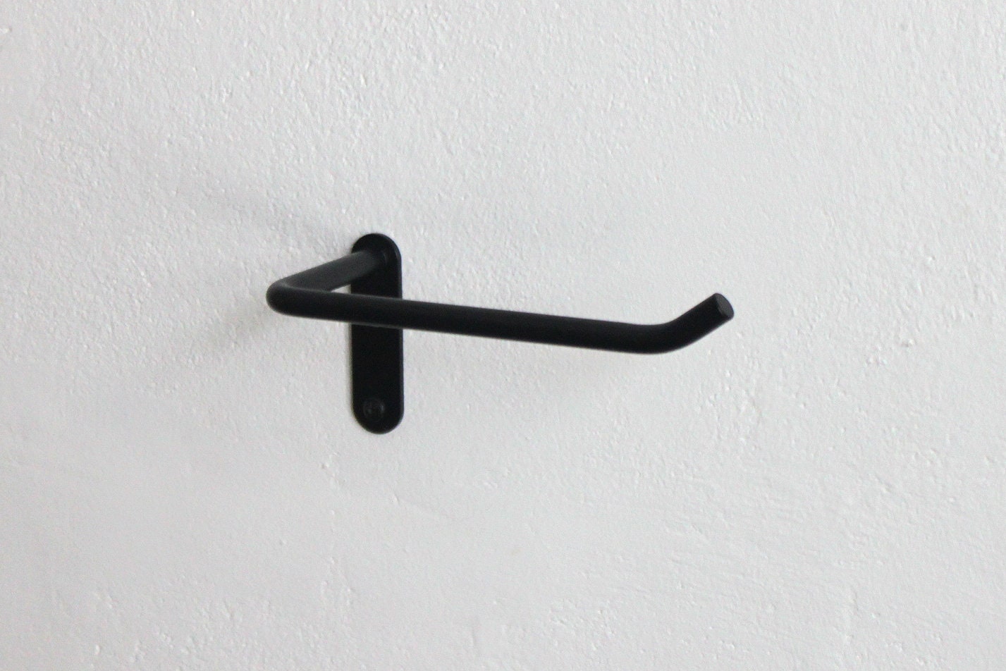 Minimalist Bathroom Accessories Set: Powder Coated Steel Towel, Toilet Paper & Hook Holder