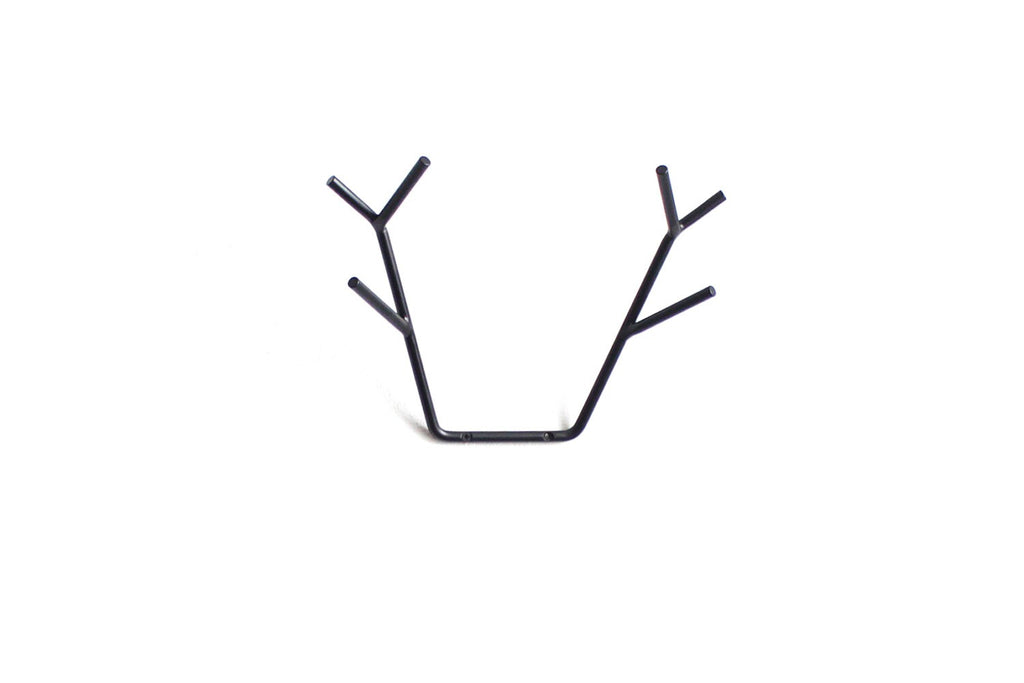 Metal Deer Antler Coat Rack: Welded Steel Wall Hanger