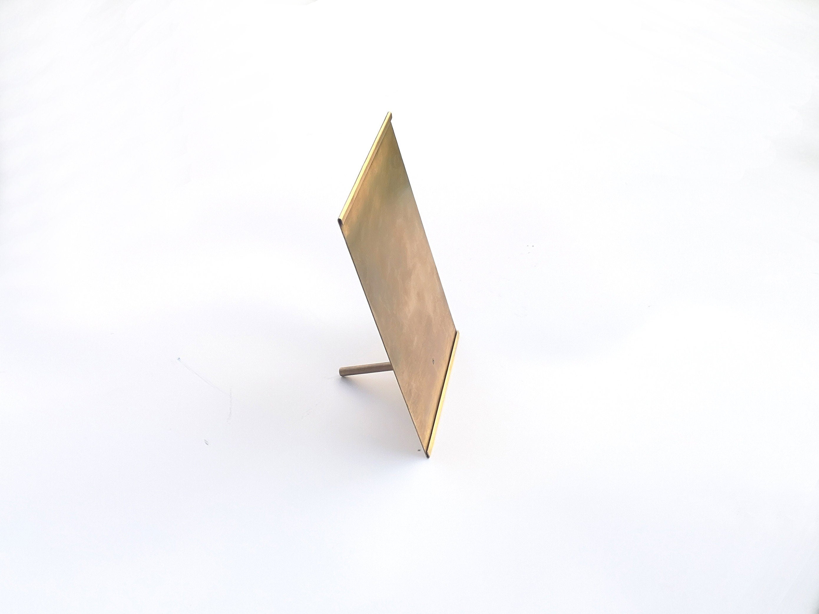 A5 Brass Desk Stand: Menu, Pricing, Information Holder