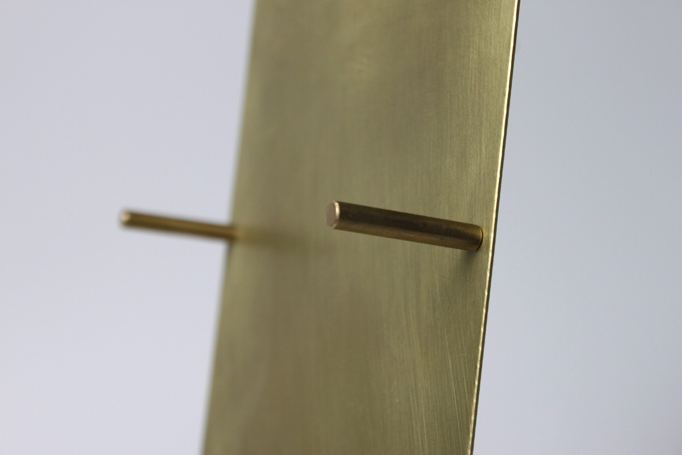 NEW Modern Brass Brochure Pamphlet Holder- Minimalist brass metal Information stand, Brochures postcard display