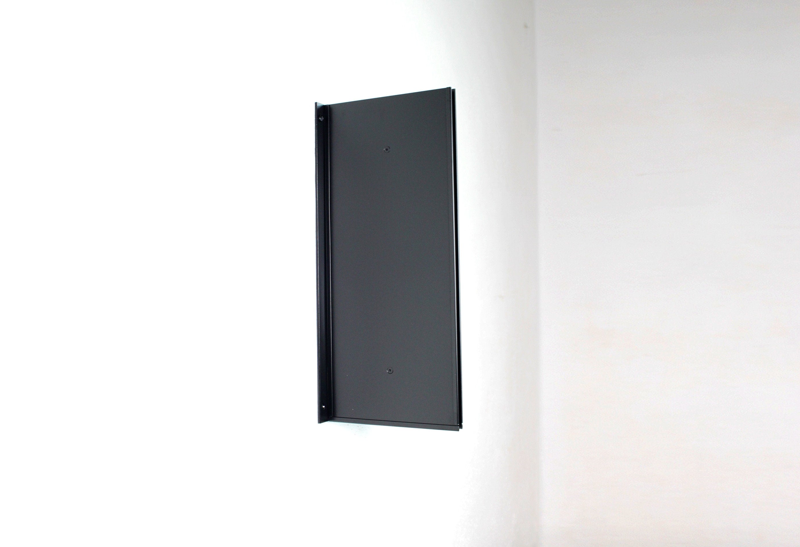 Minimalist Metal Wall Signage: Double Sided Paper Print Holder